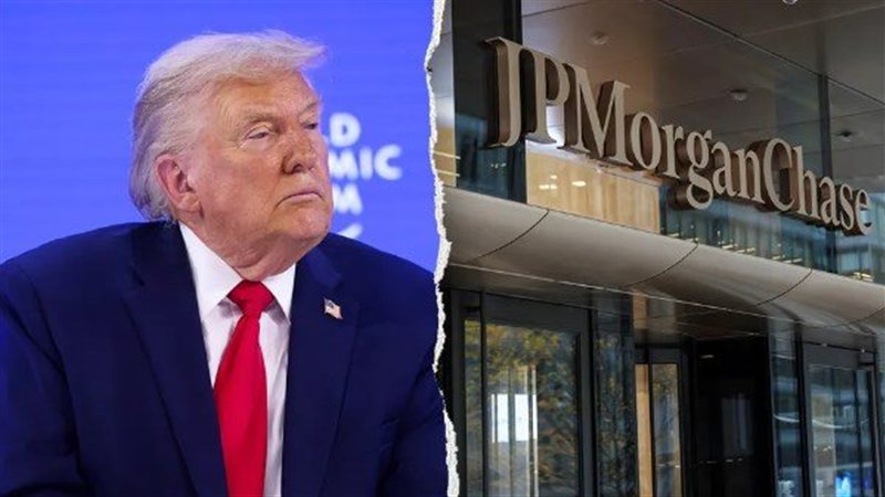 ترامب وبنك جي بي